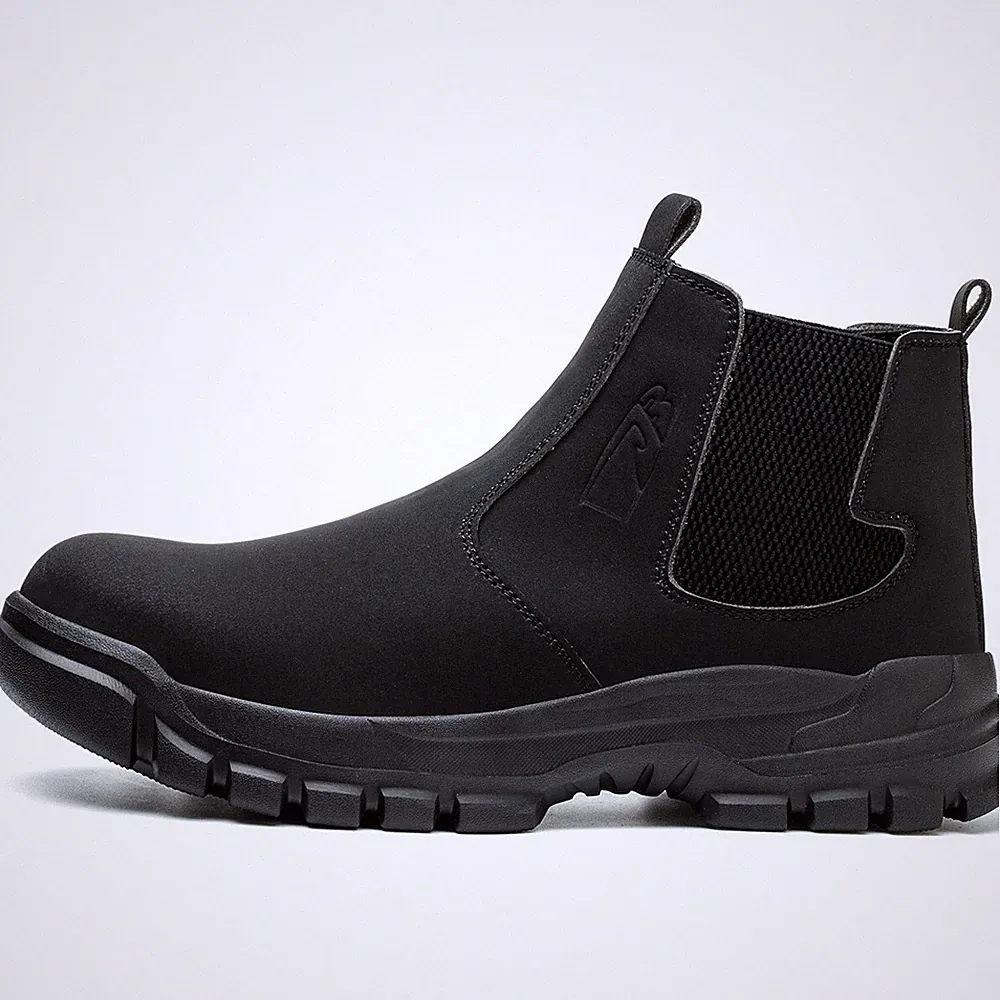 Men's Safety Boots Steel Toe Waterproof Anti-smash Industrial Shoes Hiking Boots
