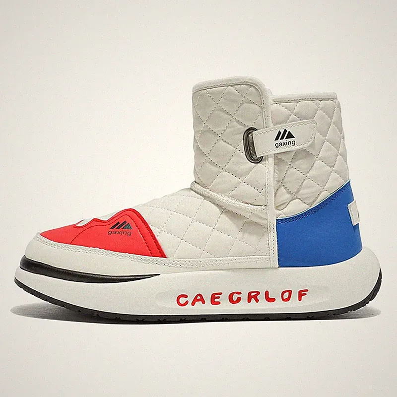 Men's Snow Boots Keep Warm Cotton Boots Leather High Top Outdoor Casual Sneakers