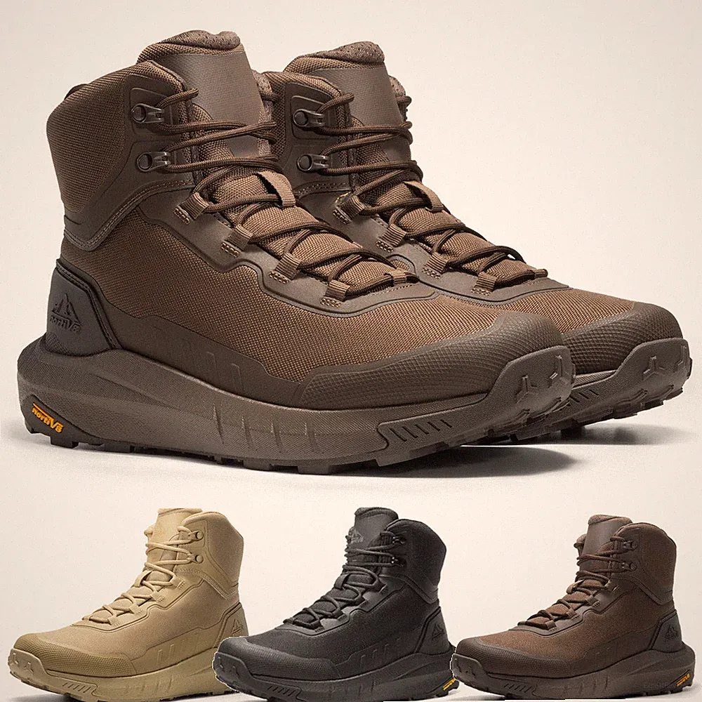 Men's Tactical Military Boots Side Zipper Lightweight Motorcycle Shoes US Size