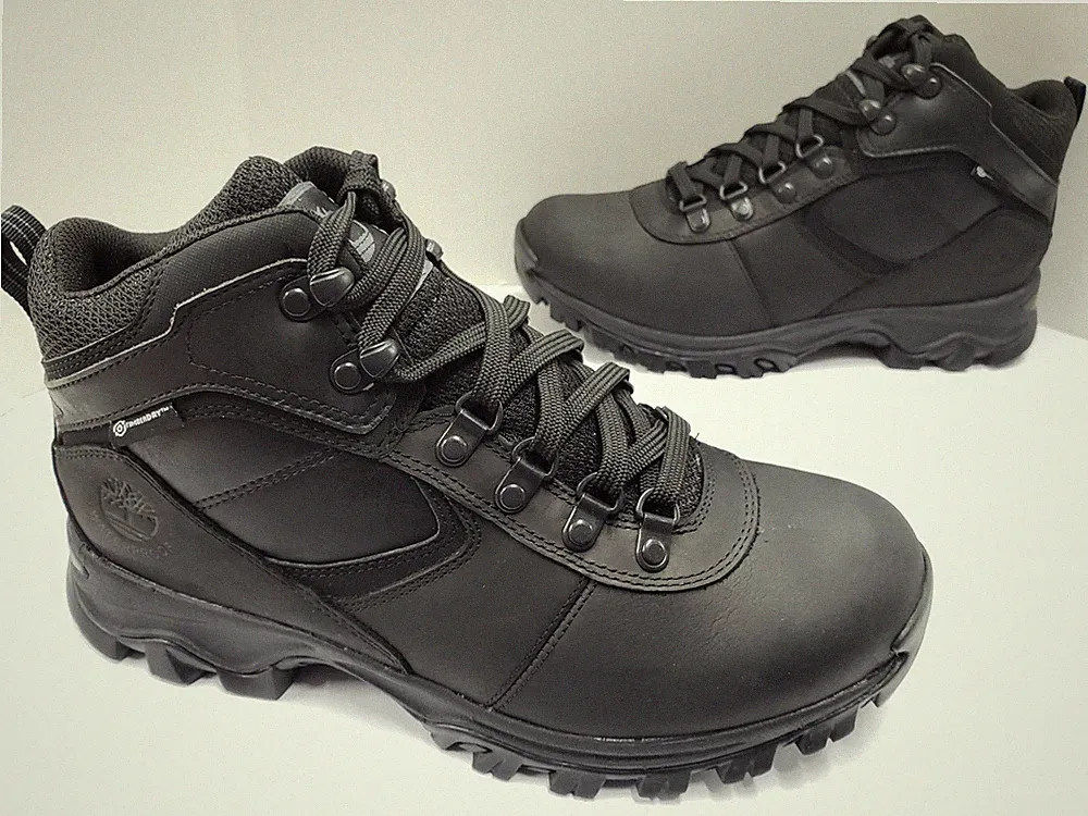 Men's Timberland Mt Maddsen Waterproof Hiking Boot Black 2731R Medium / Wide