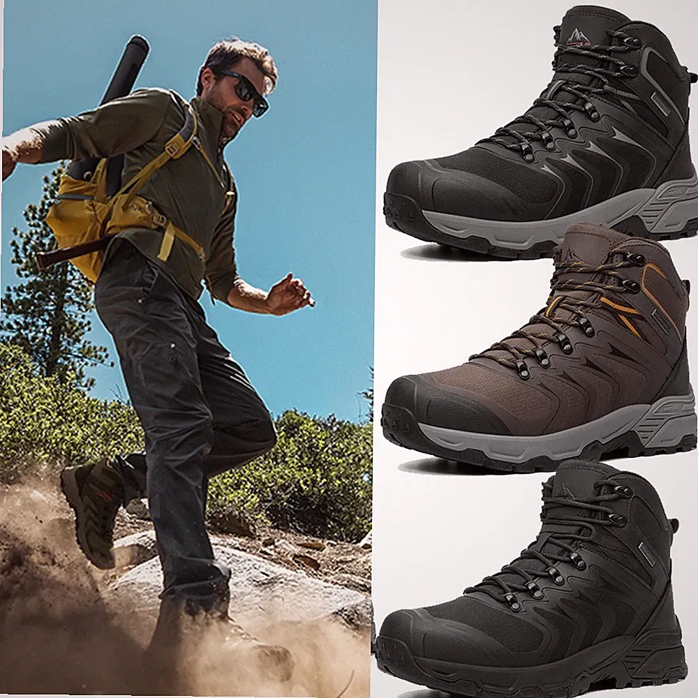 Men's Waterproof Hiking Boots Camping Lightweight Non-Slip Trekking Boots