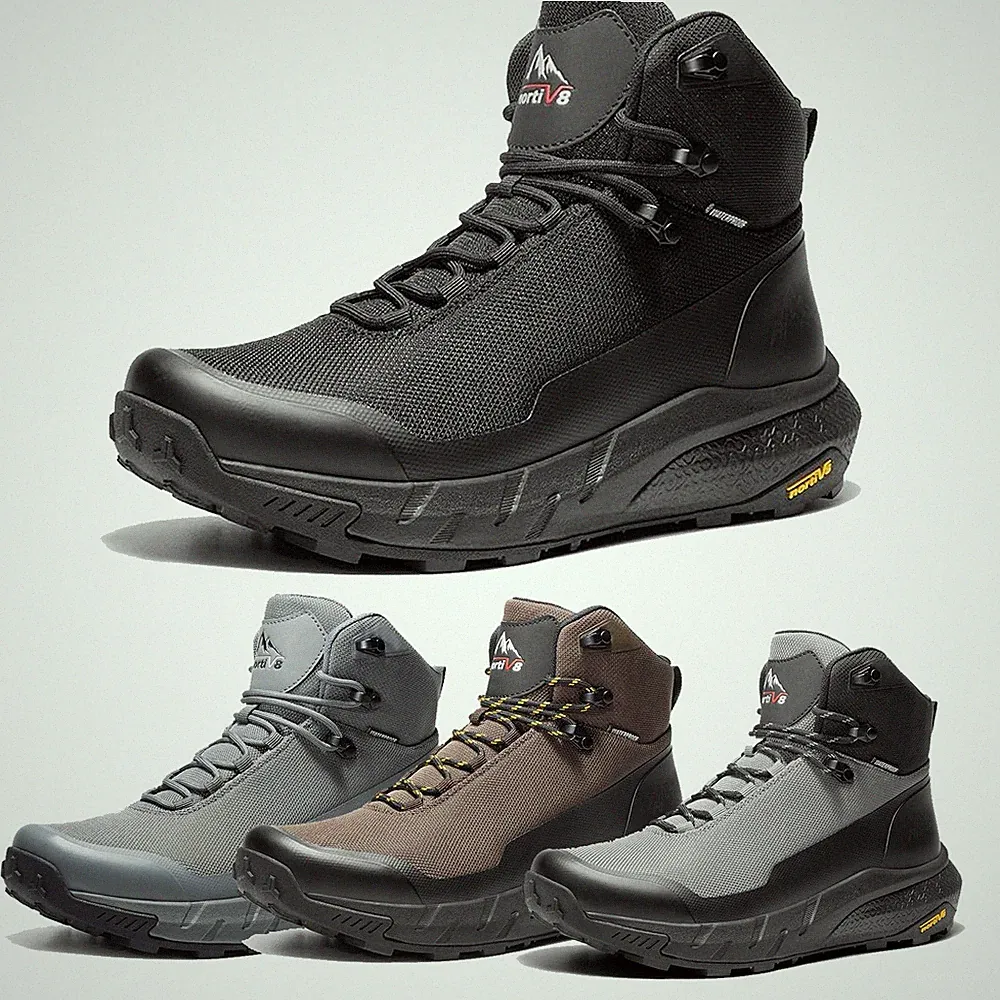 Men's Waterproof Hiking Boots Outdoor Lightweight Breathable Trekking Shoes