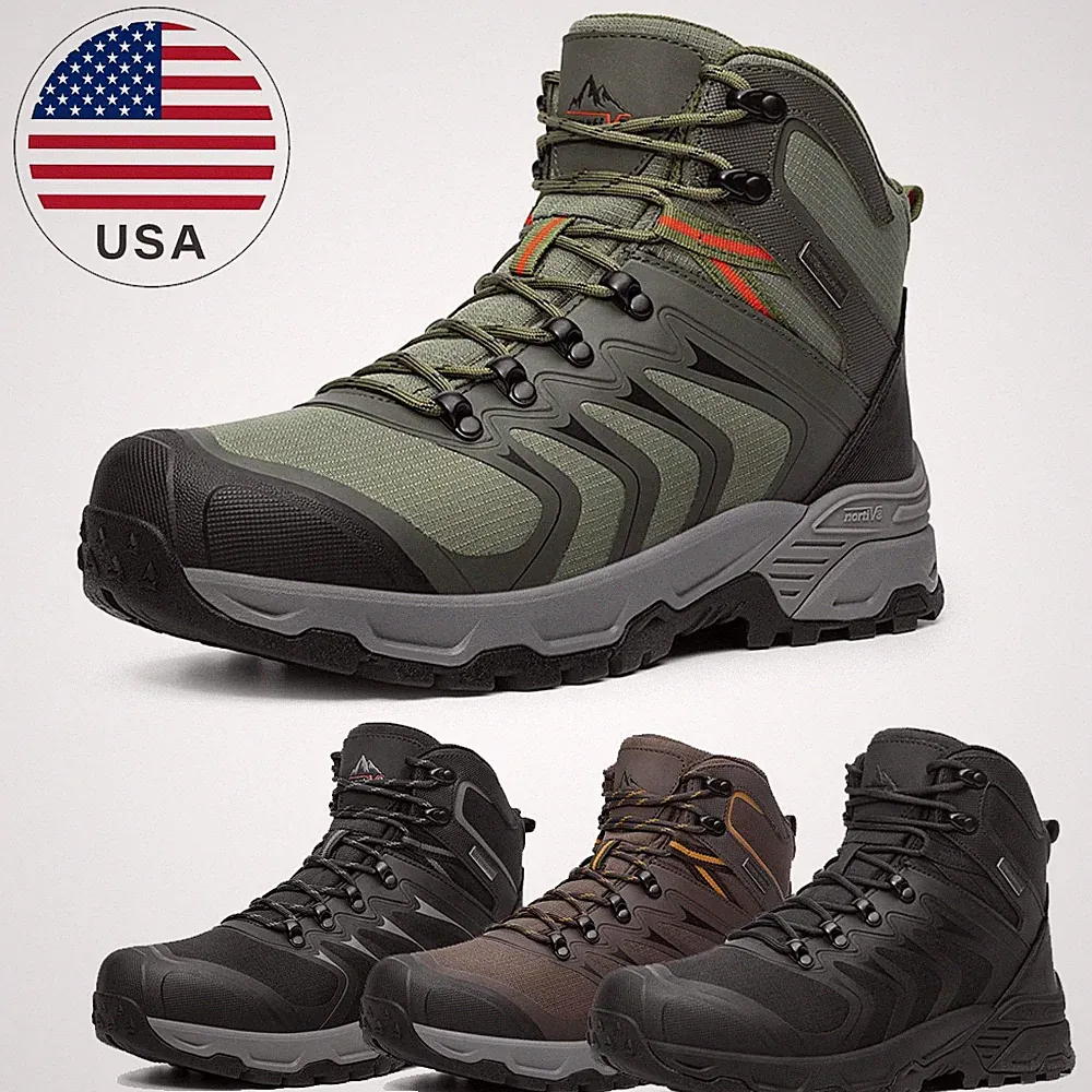 Men's Waterproof Hiking Boots Outdoor Lightweight Non-Slip Trekking Boots