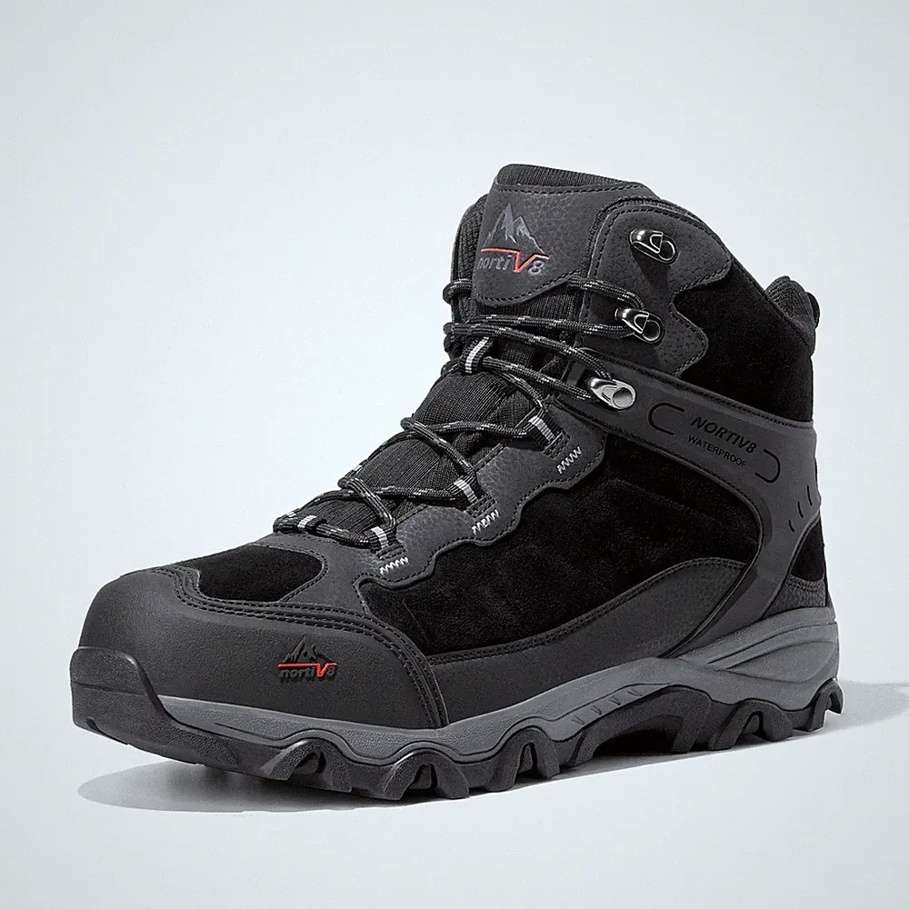 Men's Waterproof Hiking Boots Outdoor Mid Trekking Lightweight Mountaineering...