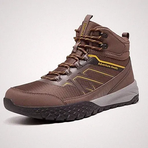 Men's Waterproof Hiking Boots - Trekking Shoes for Men, Outdoor 7 Tan/Orange