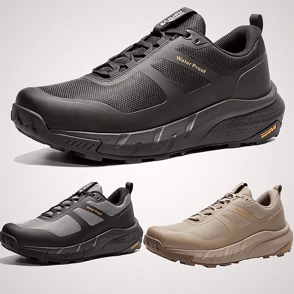 Men's Waterproof Hiking Shoes Lightweight Trekking Walking Fashion Sneakers