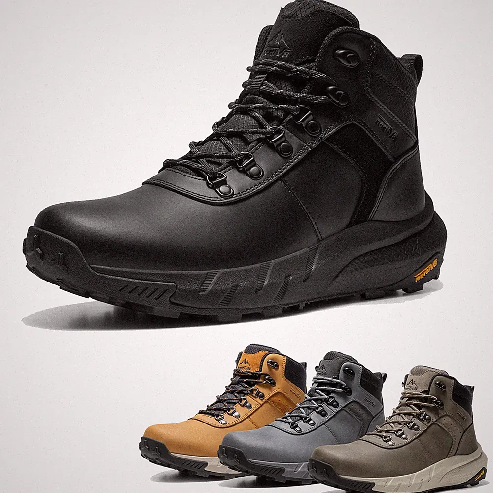 Men's Waterproof Hiking Trail Boots Lightweight Outdoor Mid Trekking Shoes