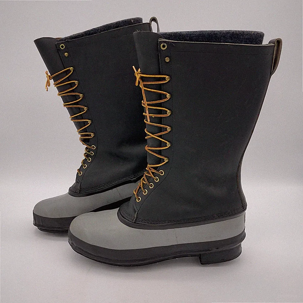 Men's White's Snow PAC Boots Size 14 Spokane WA Insulated Spiked Soles 17" Tall