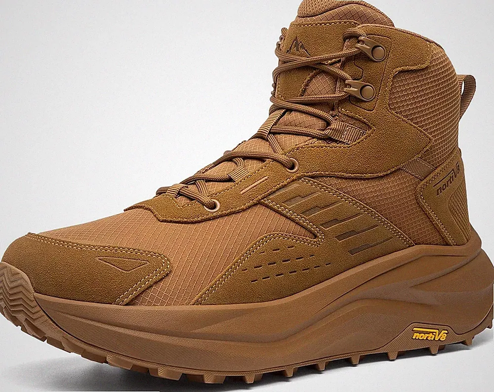 Men'S Wide Toe Box Hiking Boots Low Drop Waterproof Outdoor Trekking Camping Sho