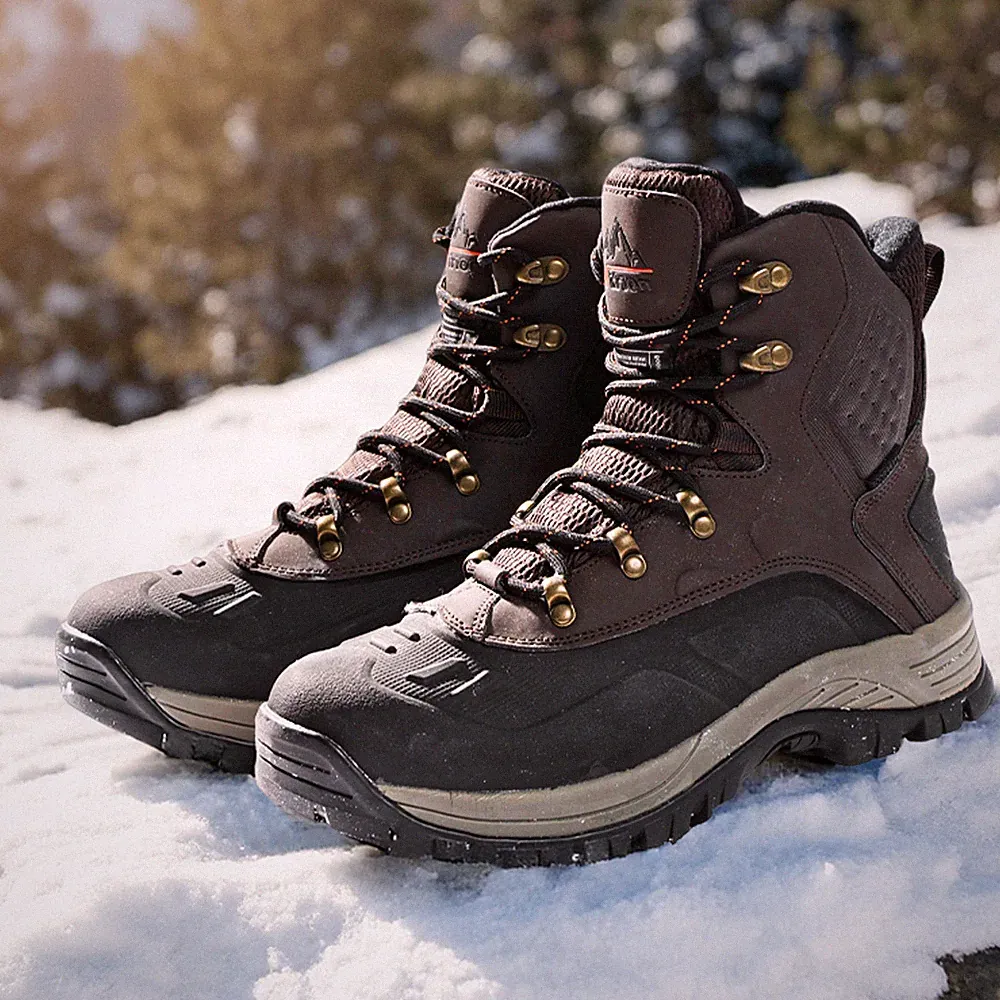 Men's Winter Snow Boots Insulated Waterproof Outdoor Hiking Ski Boots