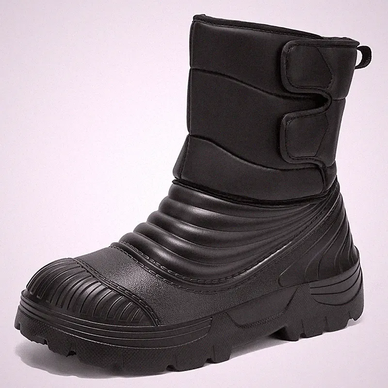 Men's Winter Snow Boots Thickened Warm Outdoor Windproof Mountaineering Shoes