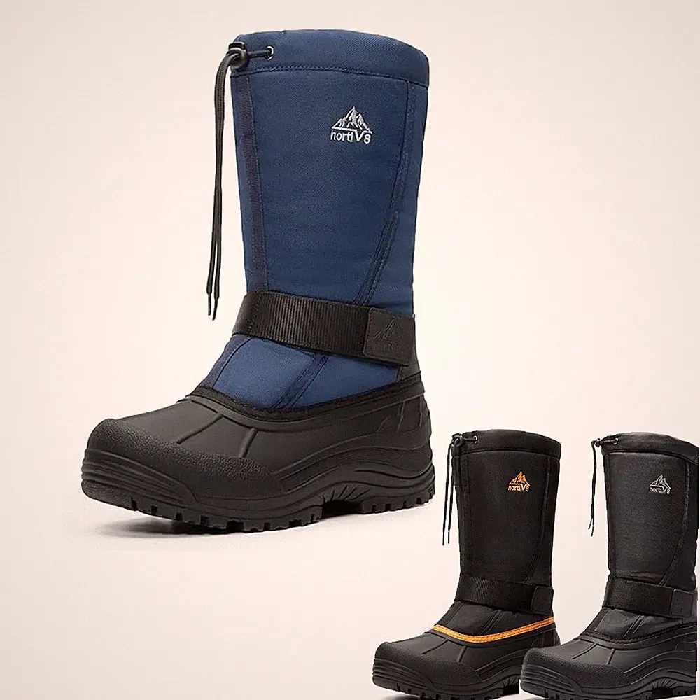 Men's Winter Warm Snow Tall Boots Waterproof Outdoor Insulated Hiking Shoes US