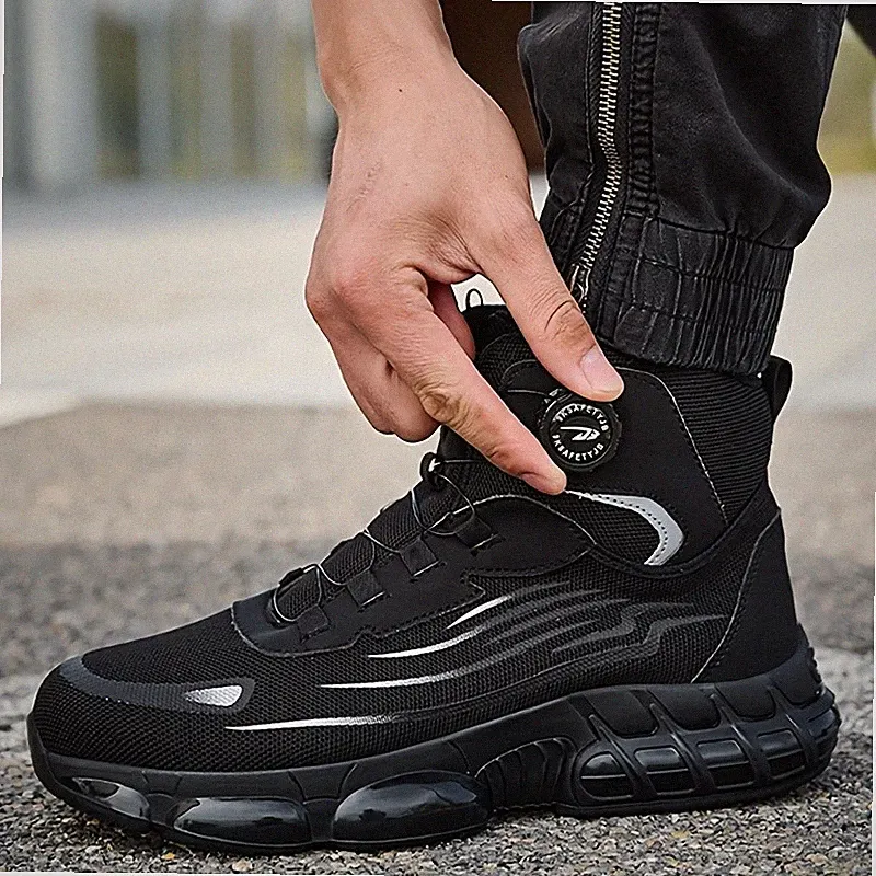 2026 Mens Work Boots Steel Toe Safety Shoes Indestructible Boots Size 8-12