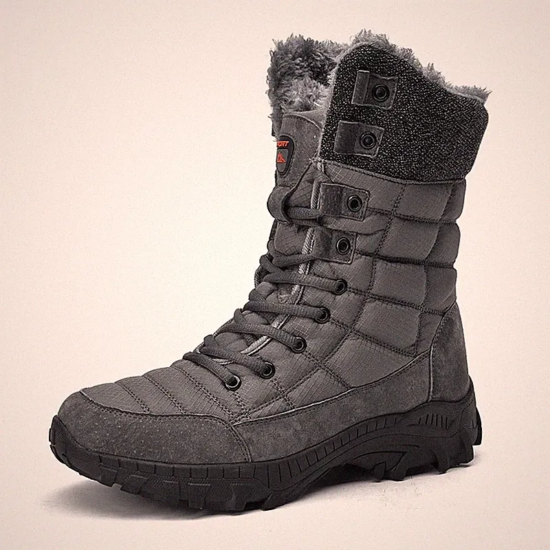 Men Winter Super Warm Snow Boots High Quality Waterproof High Top Hiking Boots