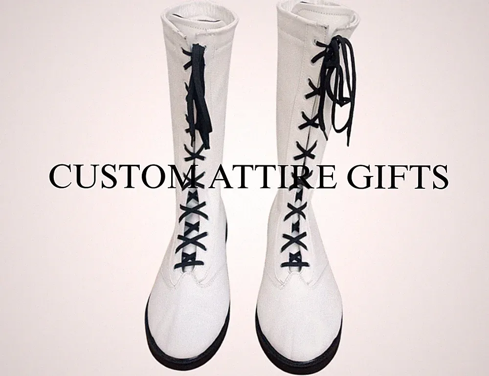 Men Women White Wrestling Boots,Leather Wrestling Boots, Wrestling Black Boots