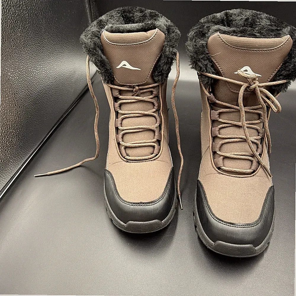 Mens Ecetana Winter Boots Insulated Waterproof Outdoor Hiking Khaki Size 9.5 New