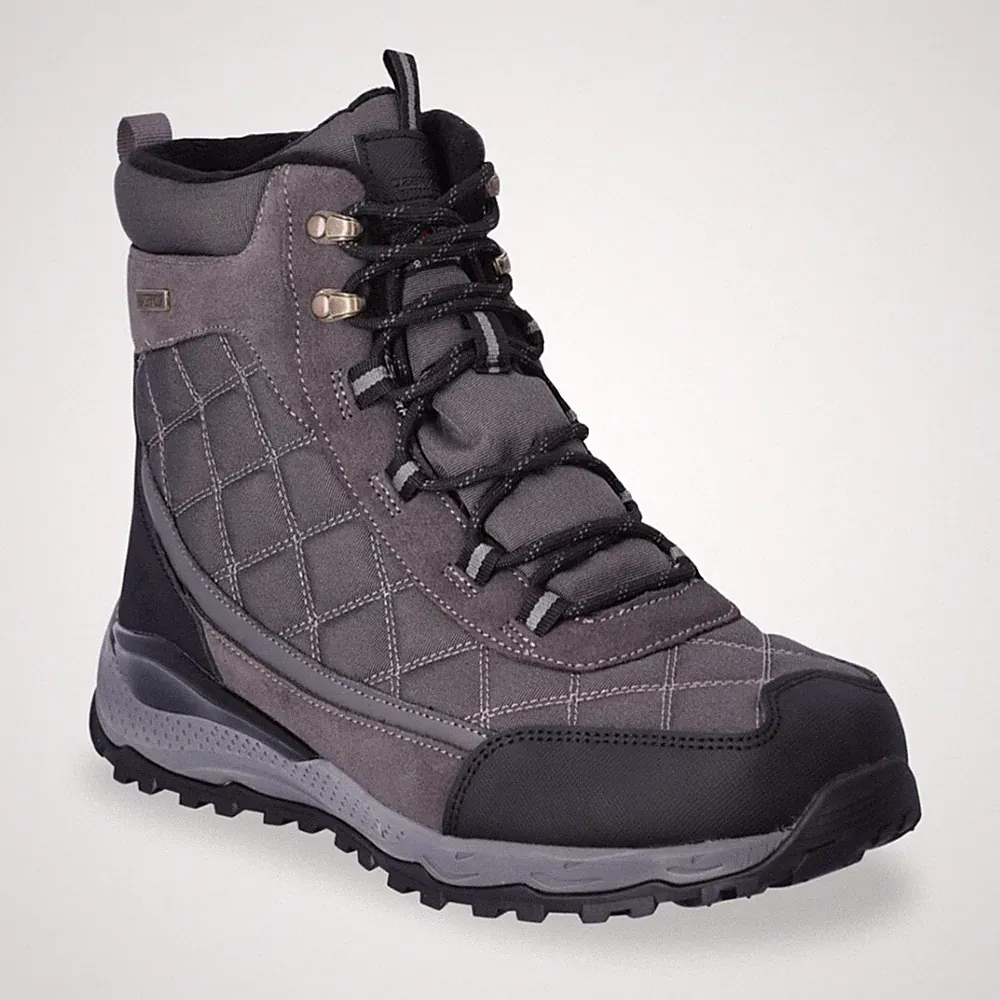 Mens Hiking Boots 3M Insulated Gray Black 9 Ozark Trail Waterproof Winter Snow