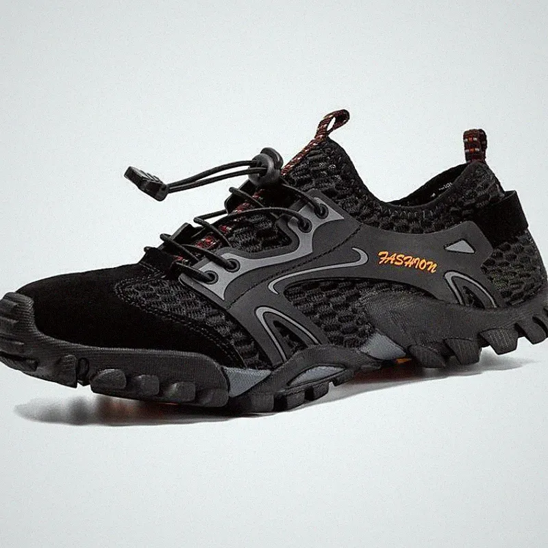 Mens Hiking Boots Lightweight Mesh Walking Outdoor Trail Trainers Shoes Size