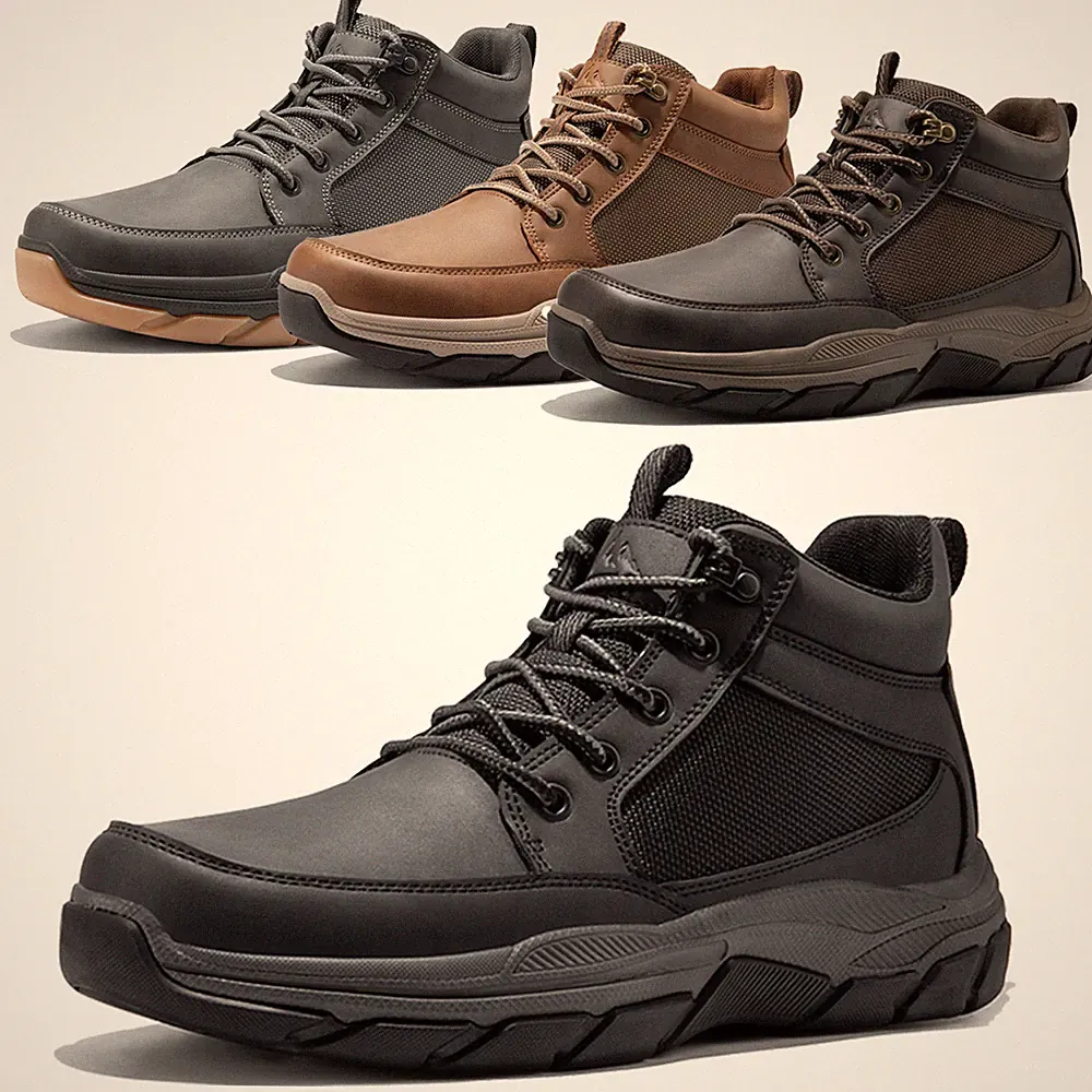 Mens Hiking Boots Mesh Breathable Ankle Climbing Shoes Casual Chukka Boots