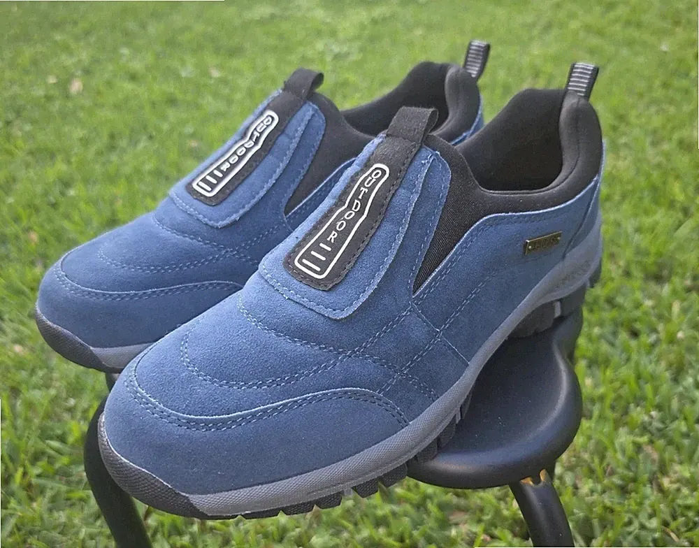 Mens Hiking Shoes Slip On Sneakers Outdoor Comfort Walking Loafers