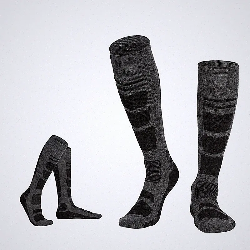 Mens Merino Wool Thermal Warm Thick Knee High Heavy Duty Ski Boots Sport Socks