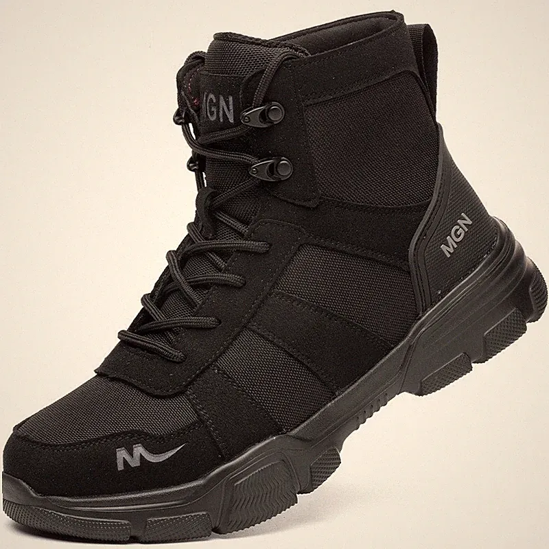 Mens Safety Shoes Steel Toe Indestructible Work Boots Lightweight Hiking Boots