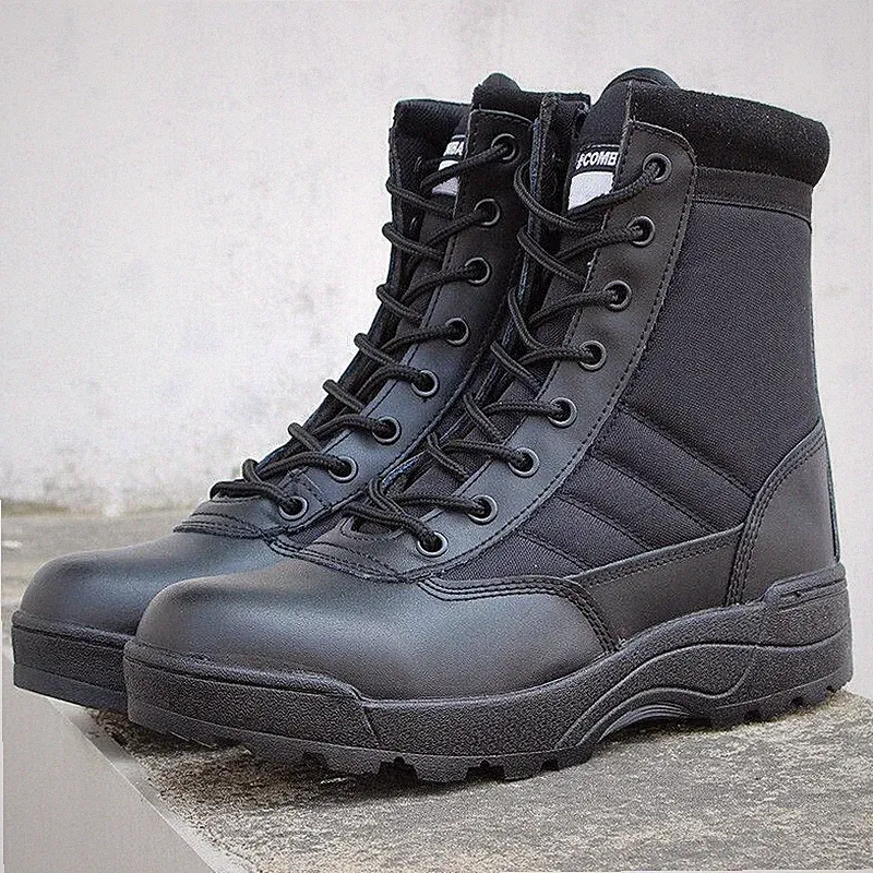 Mens Sport Outdoor Sneakers Lace Up Zip Ankle Boots Hiking Climbing Casual Shoes