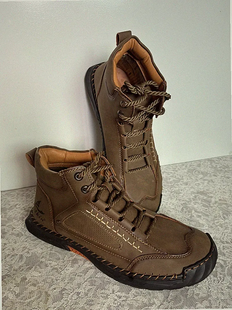 Mens Waterproof Barefoot Salkin Hiking Boot US 10 EU 43 Handmade EUC