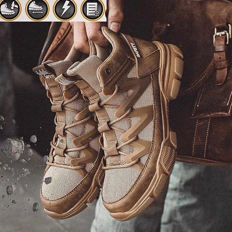 Mens Work Boots Insulated Indestructible Composite Toe Cap Work Shoes Safety US