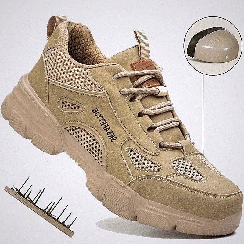 Mens Work Boots Steel Toe Cap Safety Shoes Lightweight Indestructible Sneakers