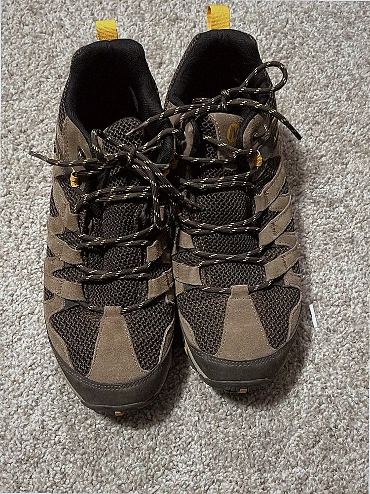 Merrell Alverstone Hiking Shoes Suede/Nylon Men's Sz 9 Outdoors Camping