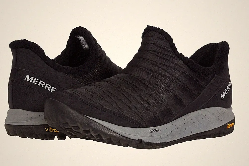 Merrell Antora Sneaker Moc Women’s Slip On Hiking Shoes Black Size 7.5