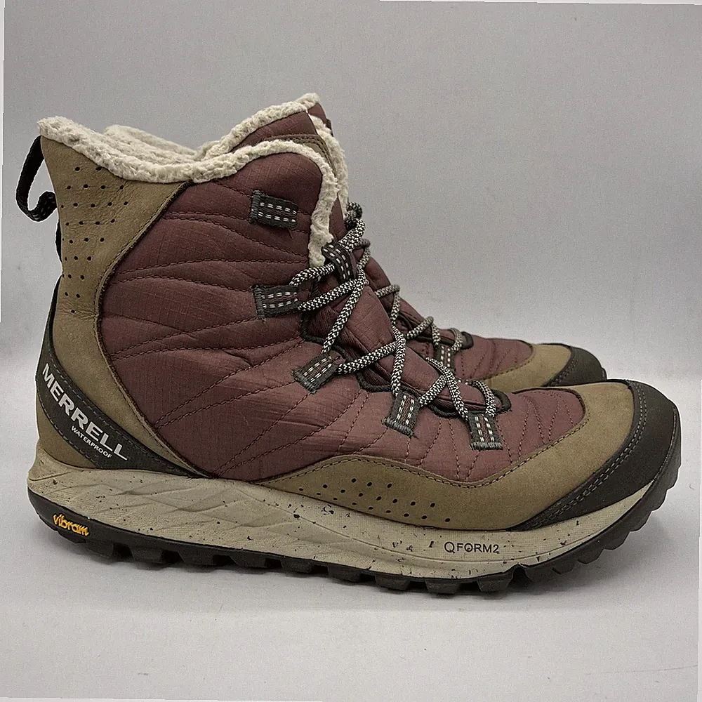 Merrell Antora Waterproof Snow Hiking Boots Women's 9.5 J066930 Brown