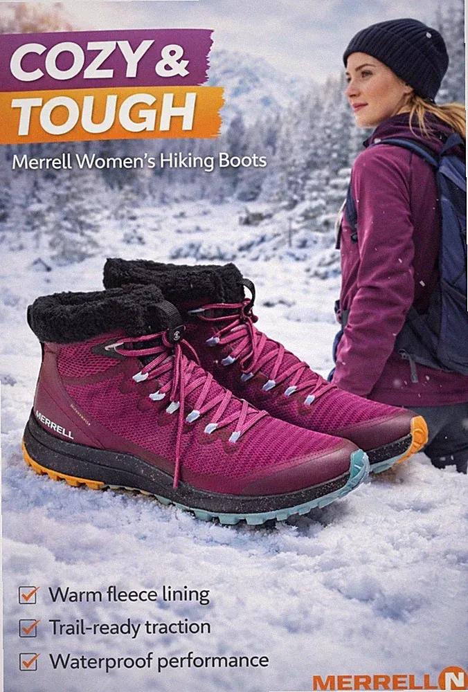 Merrell Bravada Polar Waterproof Women's Winter Boots Size 8