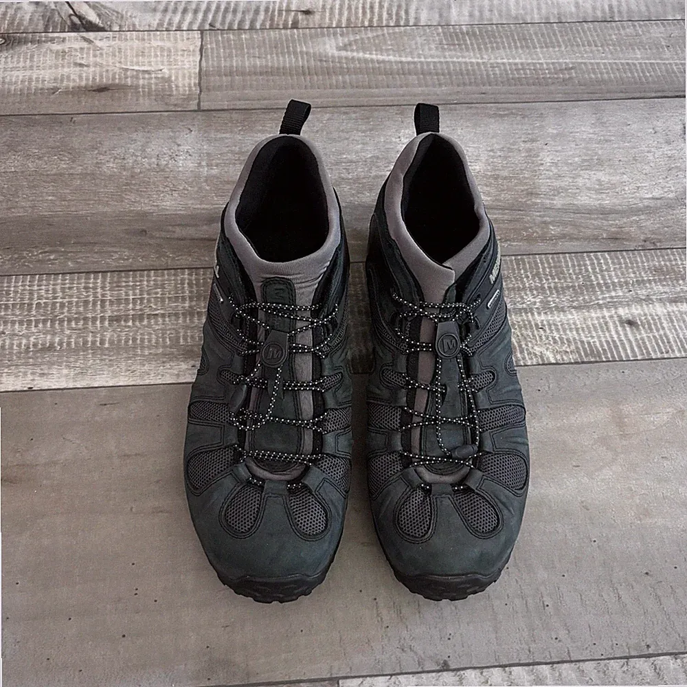 Merrell Chameleon Stretch Waterproof Hiking Shoes Men's 16 Outdoor Black Green