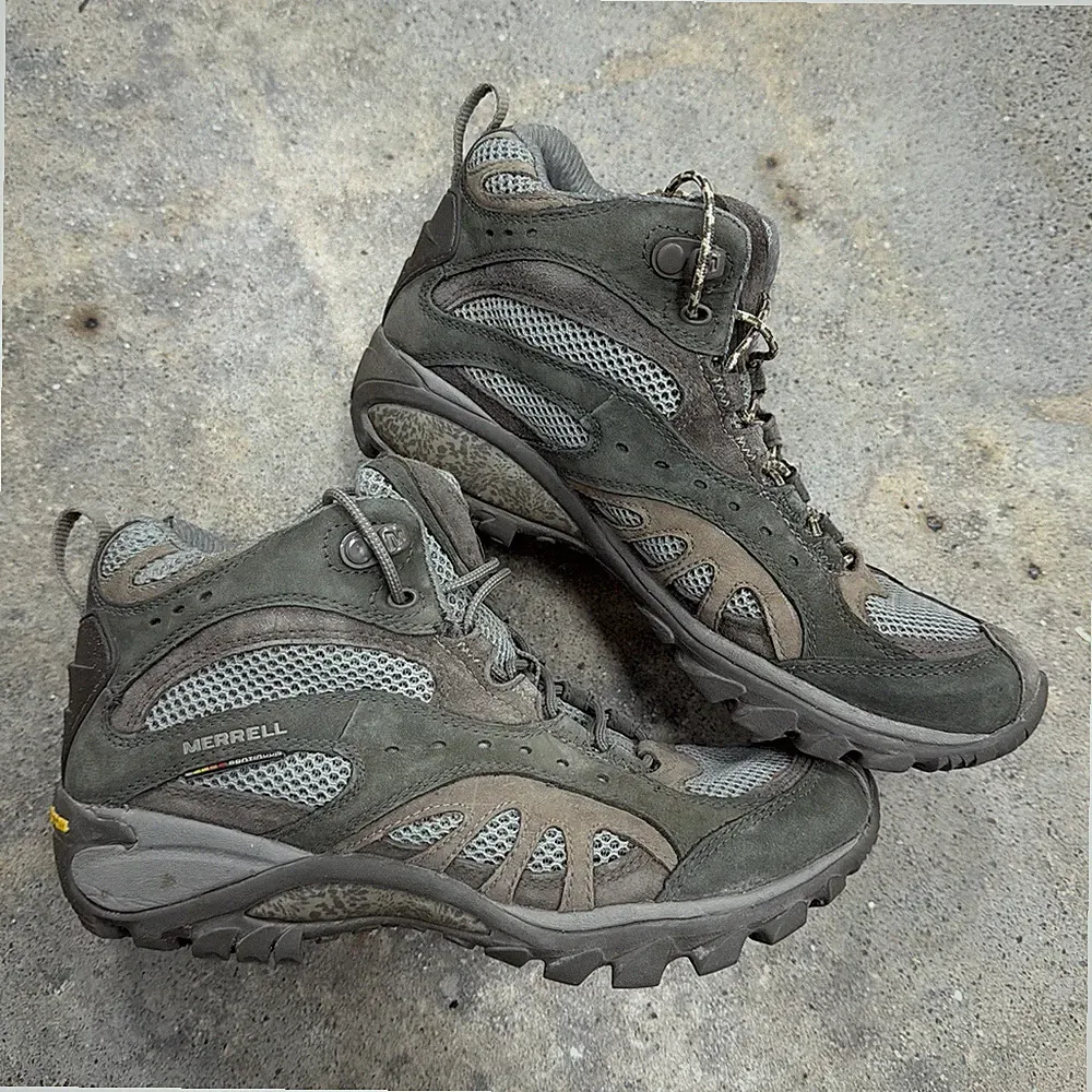 Merrell Continuum Hiking Boots Shoes Women's Size 7.5 Seagrass Q-Form M