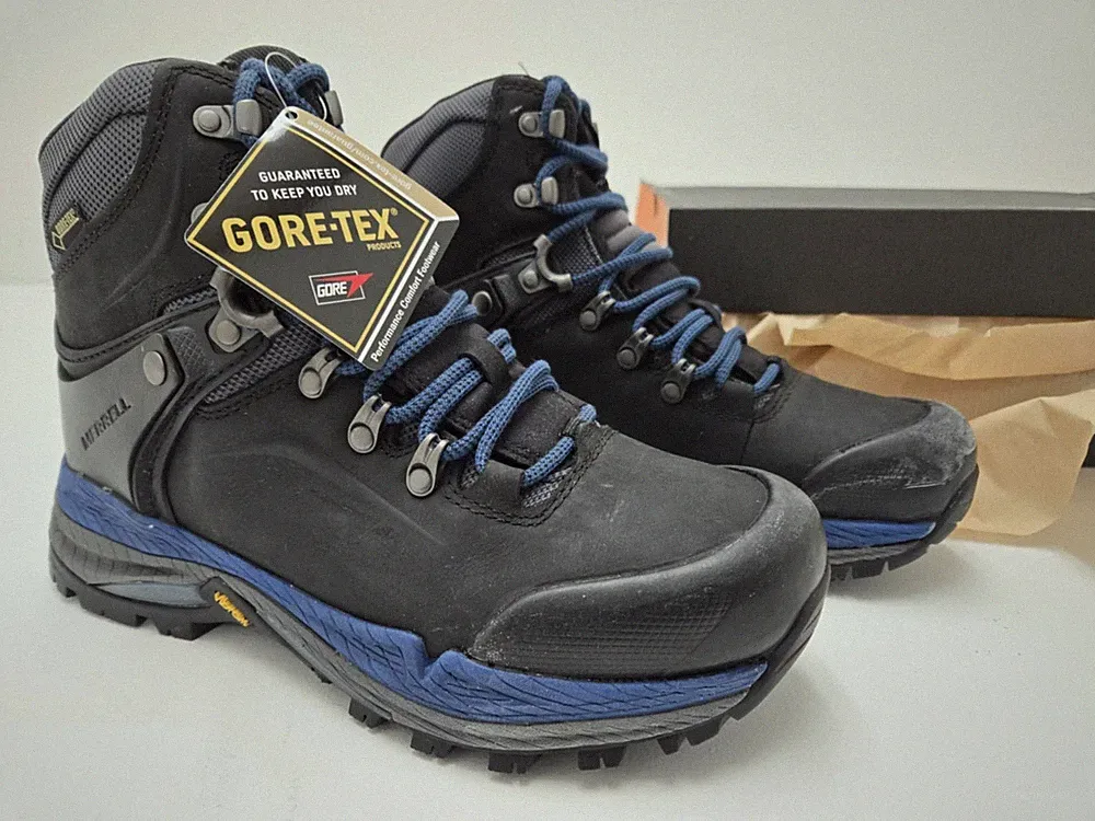 MERRELL CRESTBOUND GTX WATERPROOF BACKPACKING BOOTS GORE-TEX VIBRAM Womens sz 8