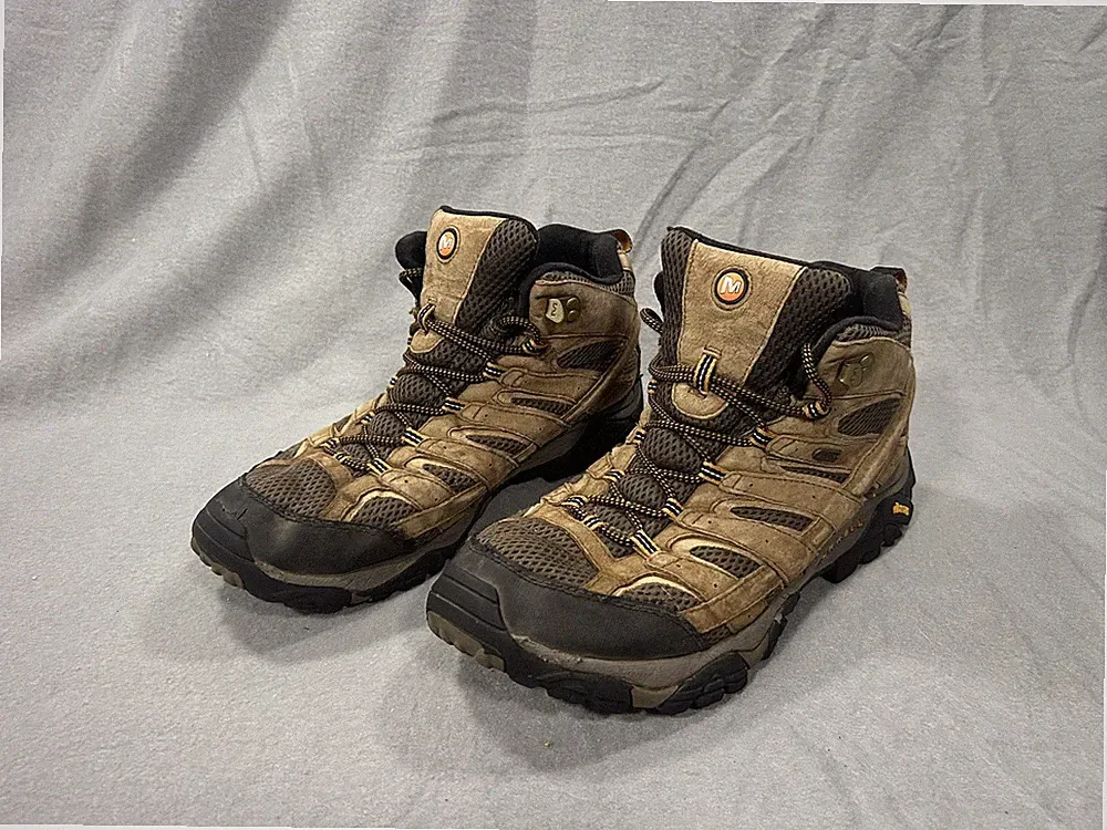 Merrell Earth Boots Mens Size 13 Brown Hiking Vibram Trail Outdoor Gorpcore