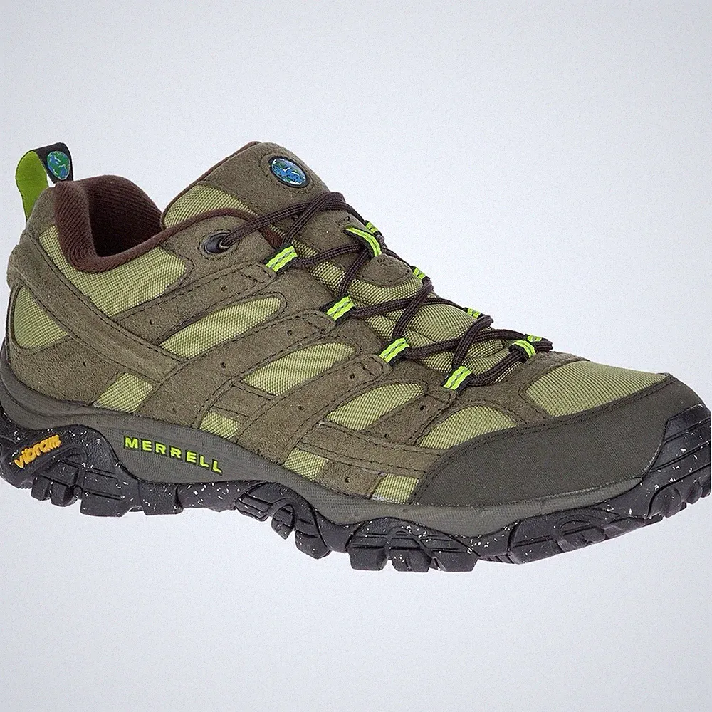Merrell Men's Moab 2 Vegan Hiking Shoe Sneaker Olive Walking Grip Hommes 11.5