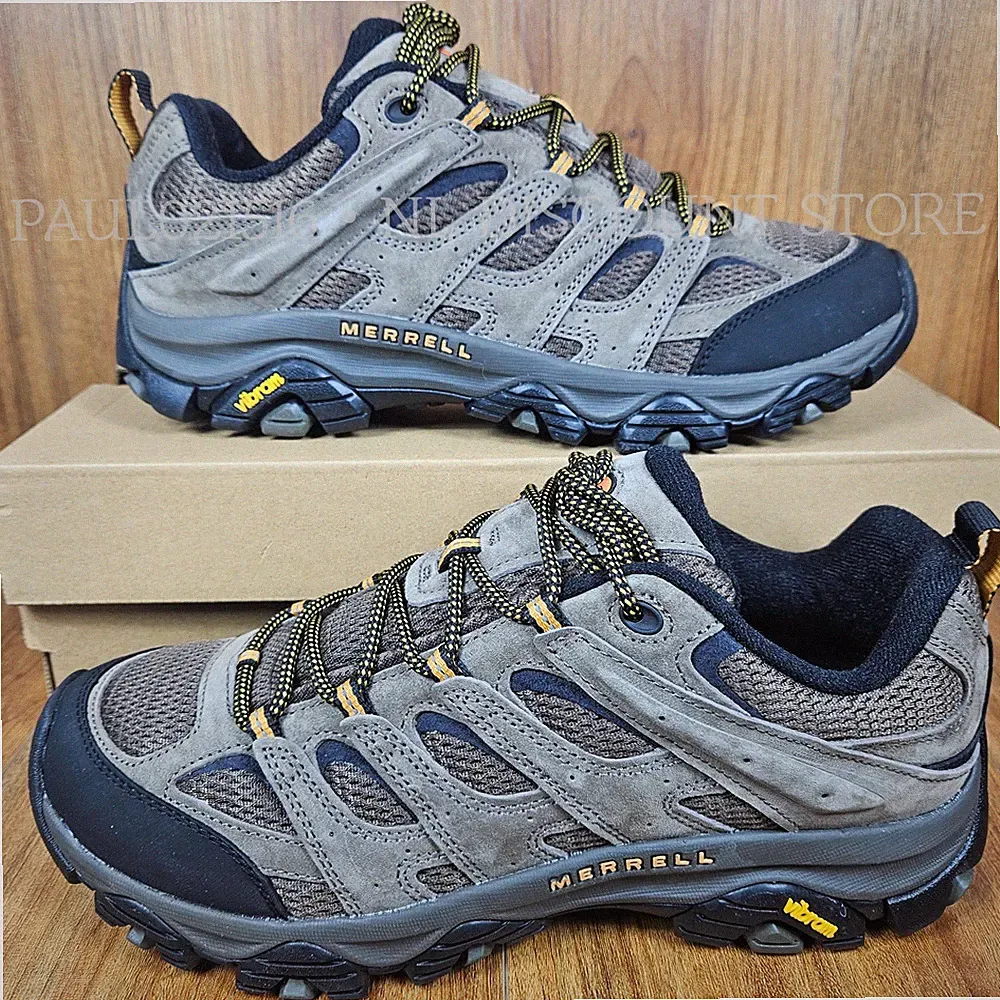 MERRELL Men's Moab 3 Hiking Trail Outdoors Sneaker Shoes ~ Walnut