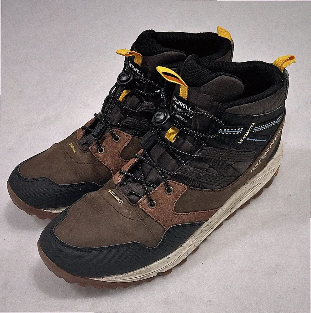 Merrell Men's Nova Sneaker Boot Bungee Waterproof Hiking Shoes Size 11 J06397