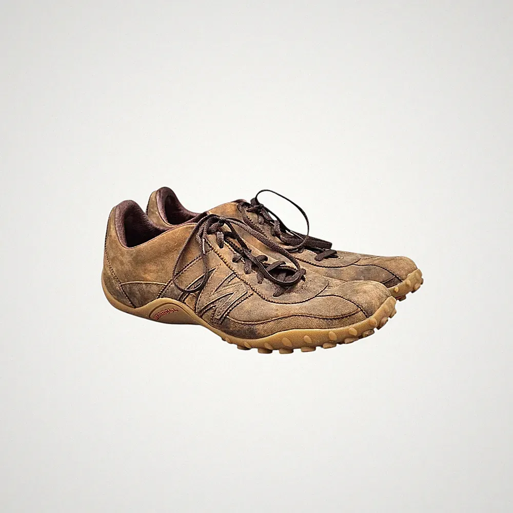 Merrell Men's Size 11.5 US VGC Sprint Blast Brown Leather Hiking Sneakers Shoes