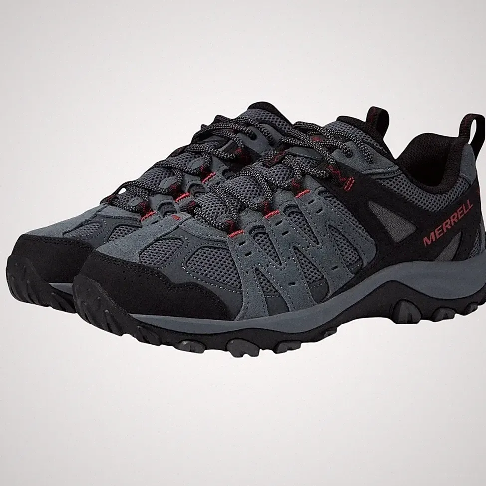 Merrell Mens Accentor 3 Hiking Shoes US 13 M Gray Black Waterproof Suede NIB