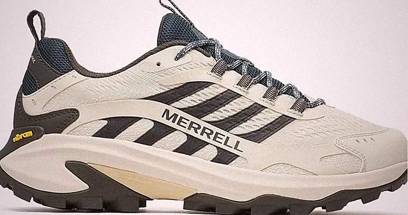 Merrell Mens Moab Speed 2 Hiking Shoes Lightweight Stucco Size 14 WIDE