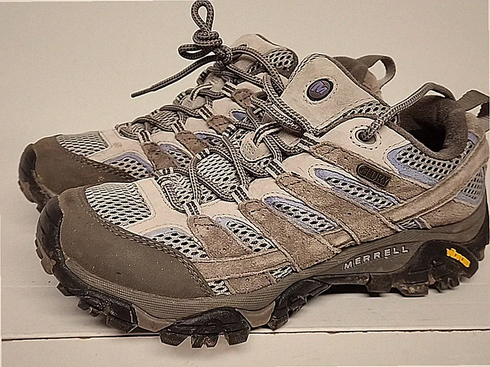 Merrell Moab 2 Dry Women’s Hiking Shoes Sneaker Size 7 Smoke Gray J086084