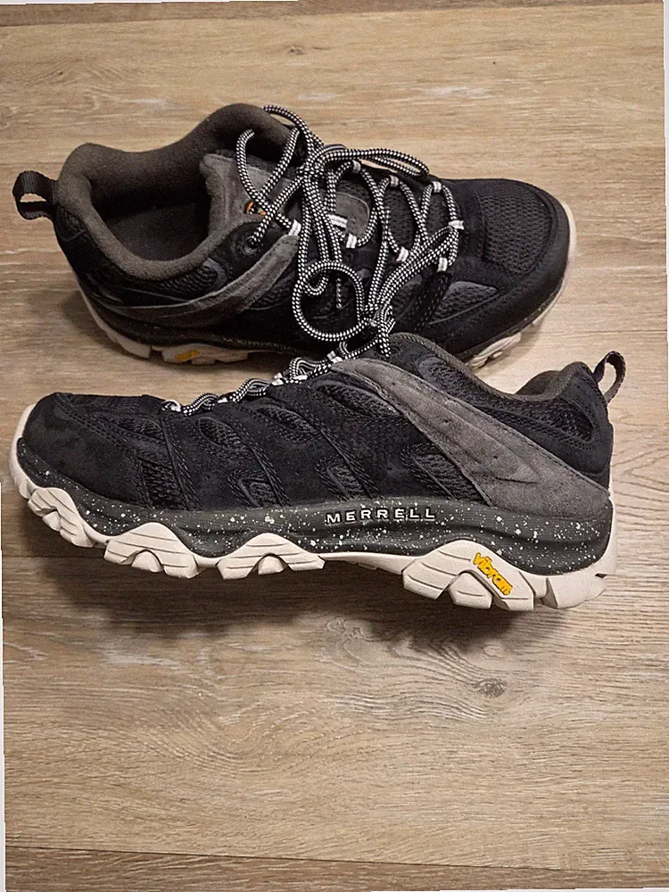 Merrell Moab 3 Men's Multi Wide Size 11.5 Hiking Shoes Black Noir White J036281W