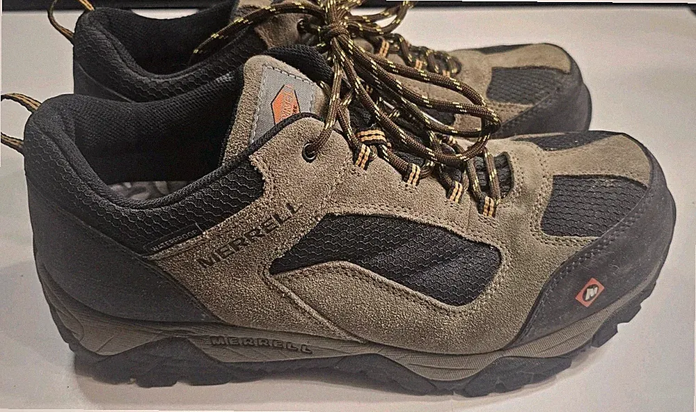 Merrell Moab Onset Waterproof Composite Toe Work Shoes Walnut Men's 10.5 W