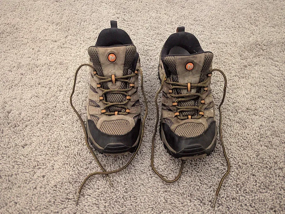 Merrell Moab Vent Hiking Trail Shoes Mens 6 Waterproof Hiking Boots Brown