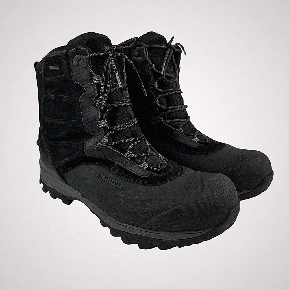 Merrell Norsehund Beta Waterproof Insulated Hiking Boots Black Men's Size 14