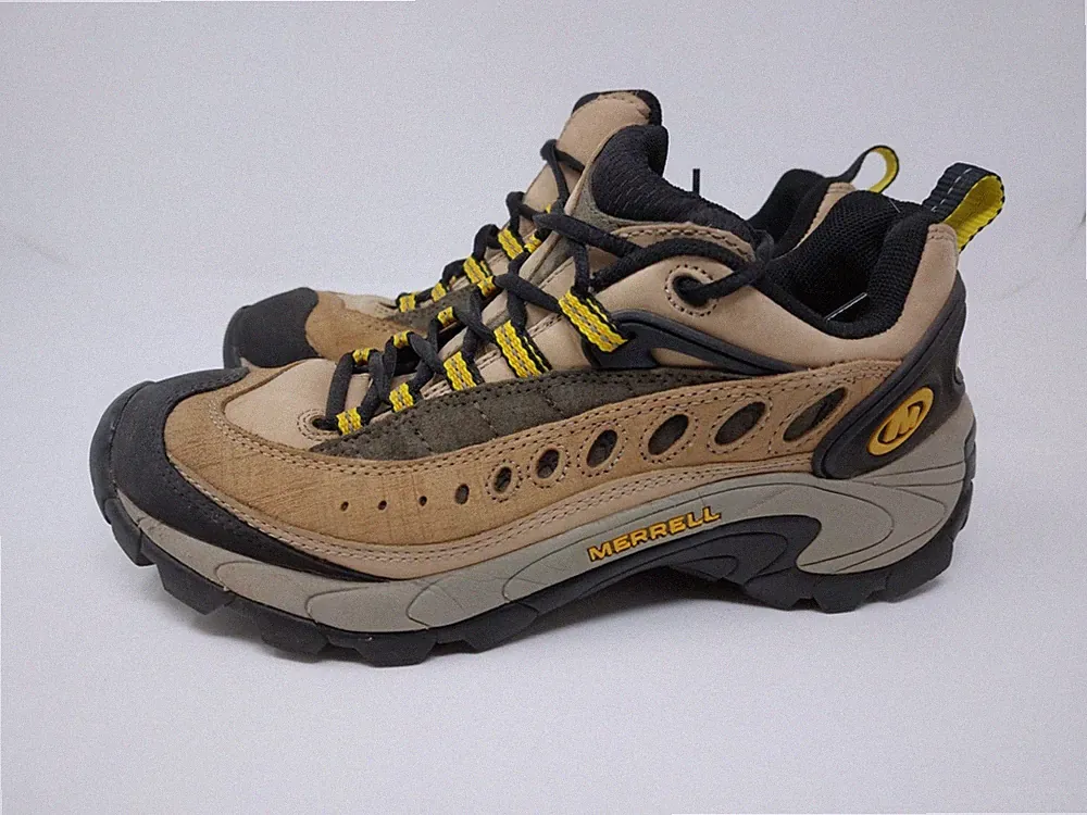 Merrell Pulse Birch Yellow Hiking Trail Shoes Women's 8.5 Hike Outdoor Sneakers